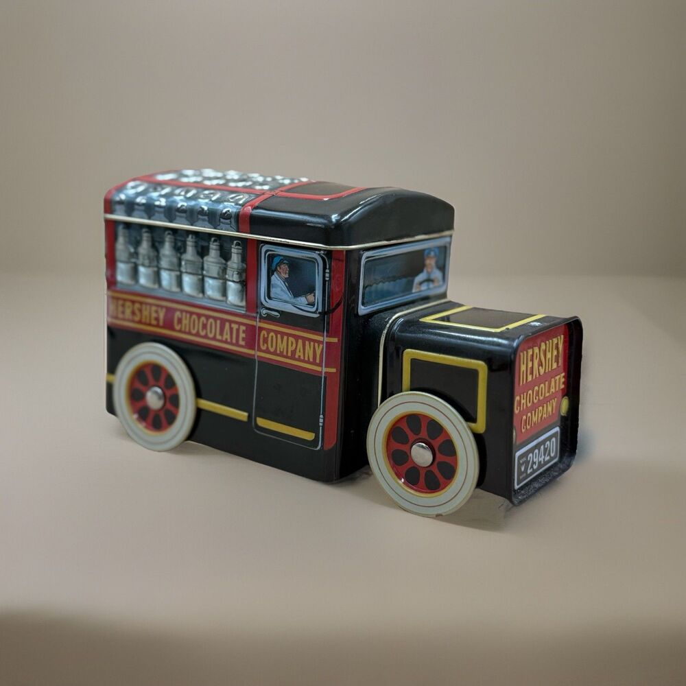 Vtg Hershey Chocolate Company Tin Delivery Truck 2000 Lithographed Collectible